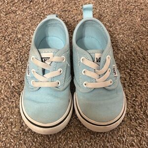 Vans Kids Light Blue Canvas Sneakers